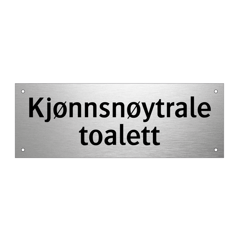 Kjønnsnøytrale toalett & Kjønnsnøytrale toalett