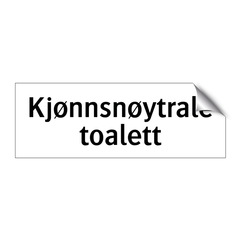 Kjønnsnøytrale toalett & Kjønnsnøytrale toalett