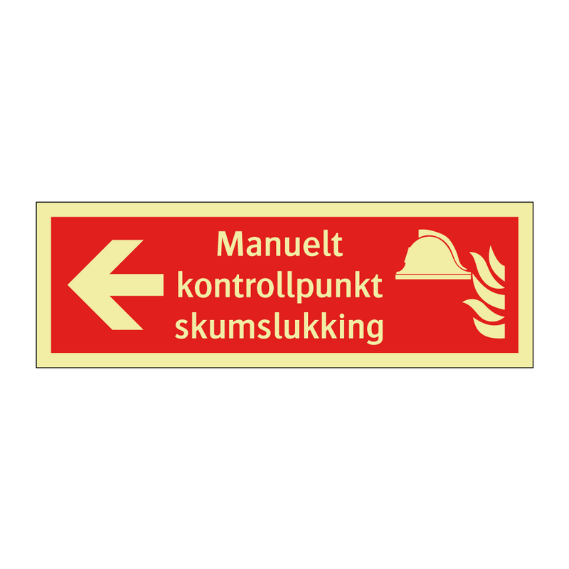 Manuelt kontrollpunkt skumslukking