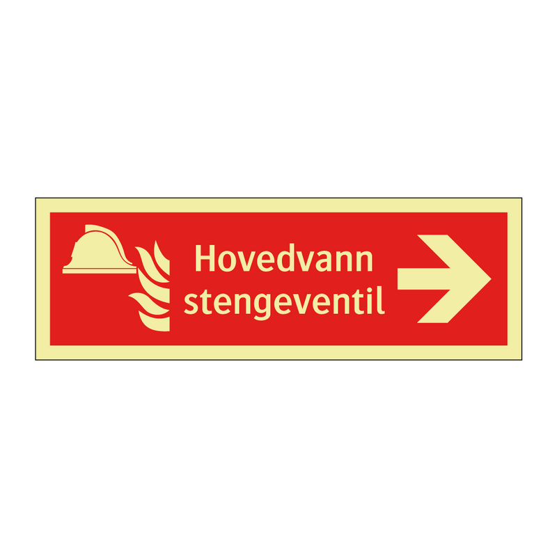 Hovedvann stengeventil