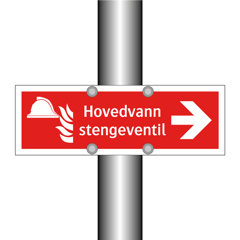 Hovedvann stengeventil