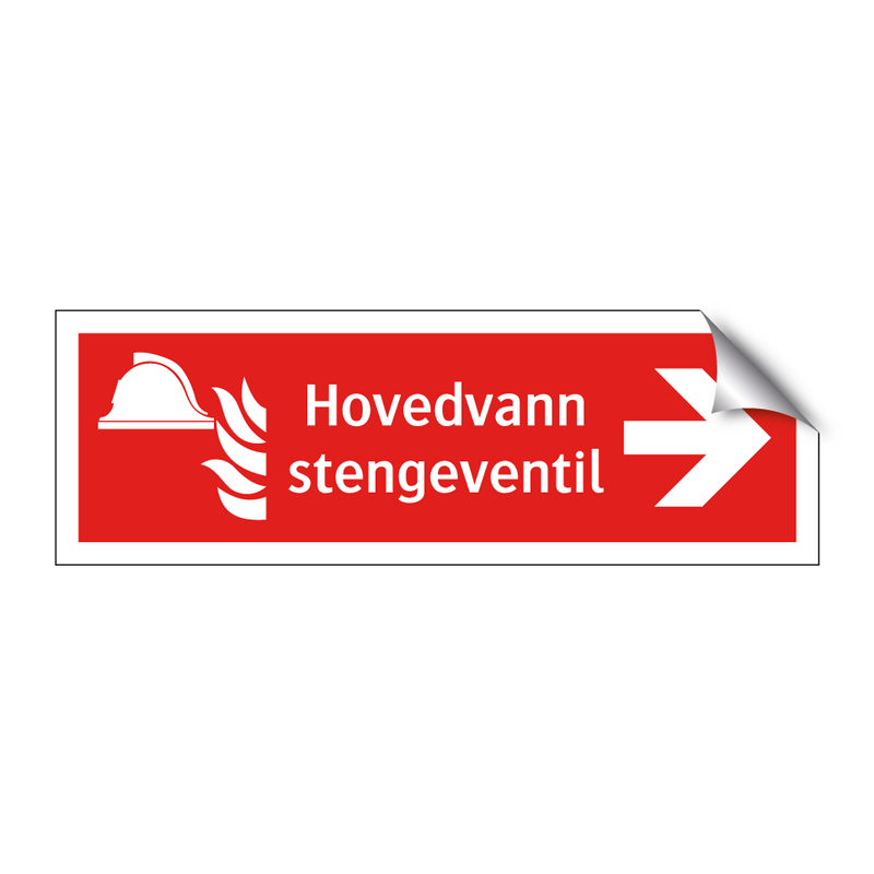 Hovedvann stengeventil