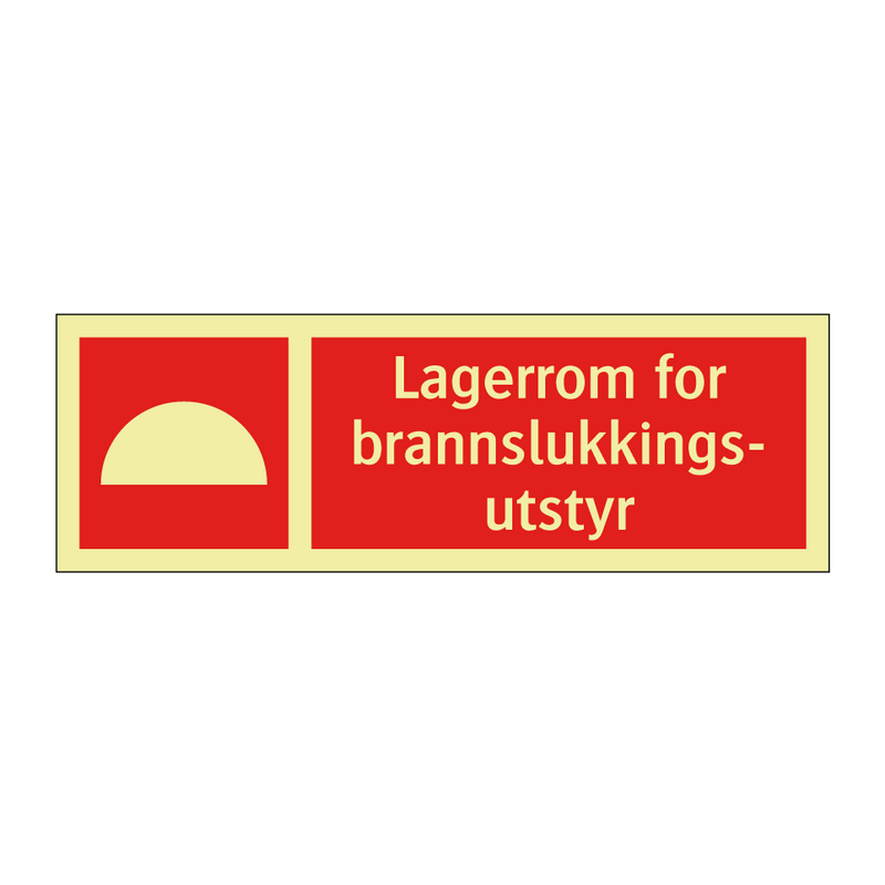 Lagerrom for brannslukkingsutstyr