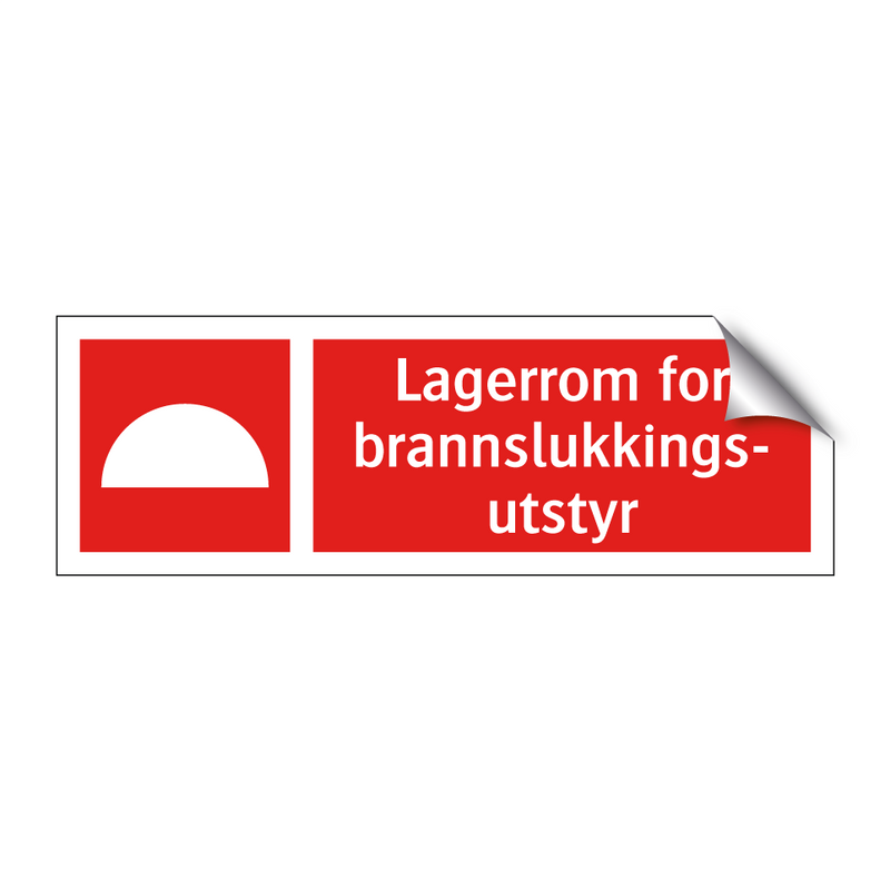 Lagerrom for brannslukkingsutstyr