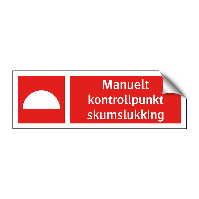 Manuelt kontrollpunkt skumslukking