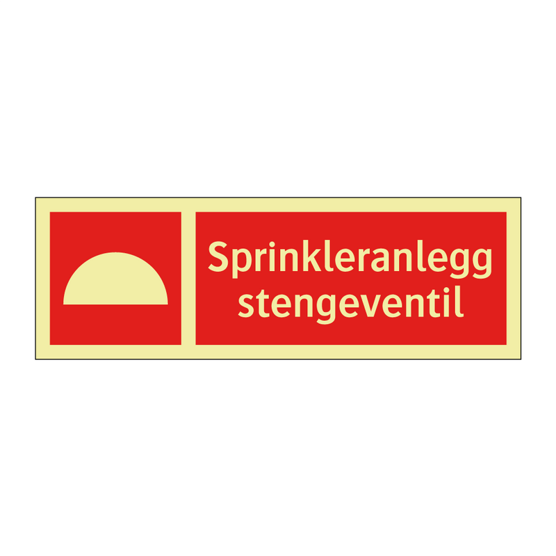 Sprinkleranlegg stengeventil