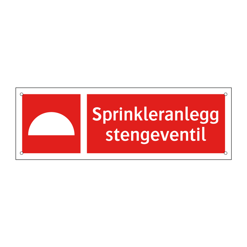 Sprinkleranlegg stengeventil