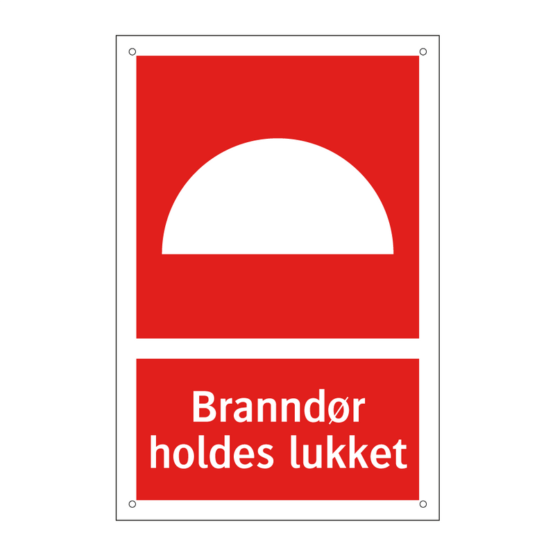 Branndør holdes lukket