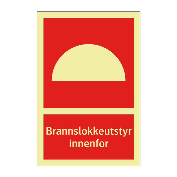 Brannslokkeutstyr innenfor