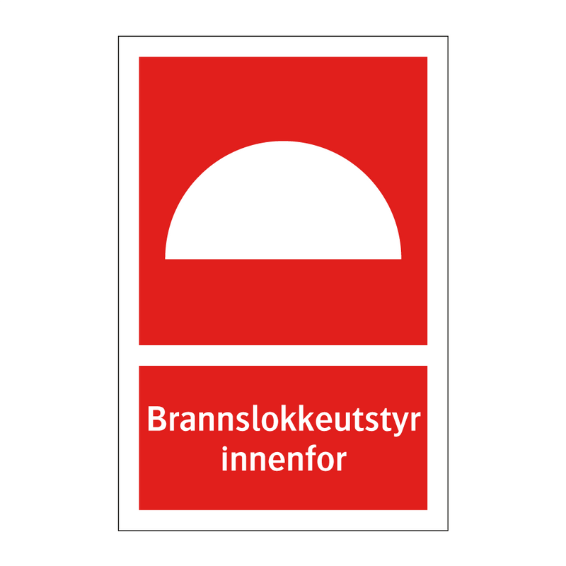 Brannslokkeutstyr innenfor