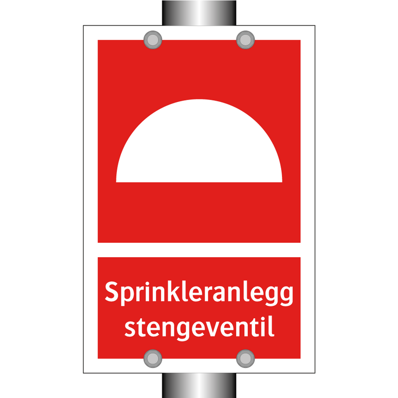 Sprinkleranlegg stengeventil