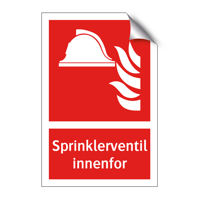 Sprinklerventil innenfor