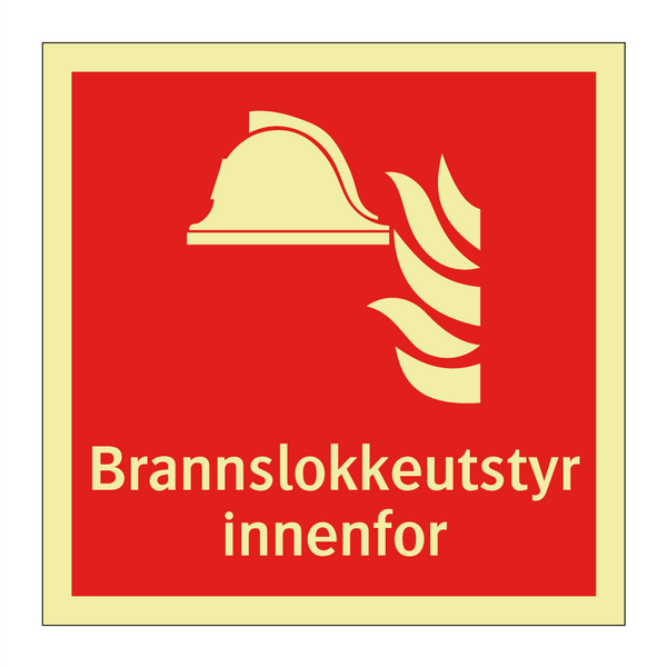 Brannslokkeutstyr innenfor