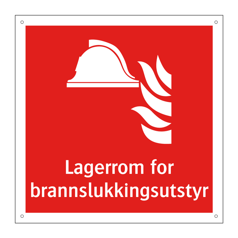 Lagerrom for brannslukkingsutstyr