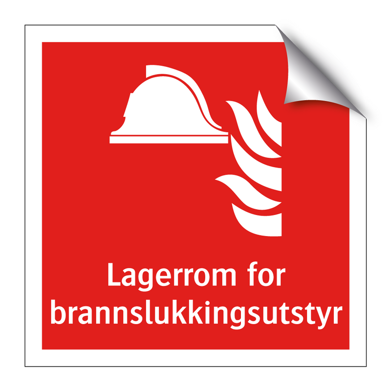 Lagerrom for brannslukkingsutstyr