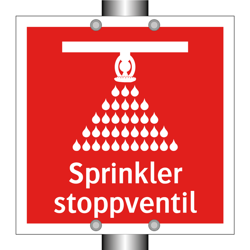 Sprinkler stoppventil