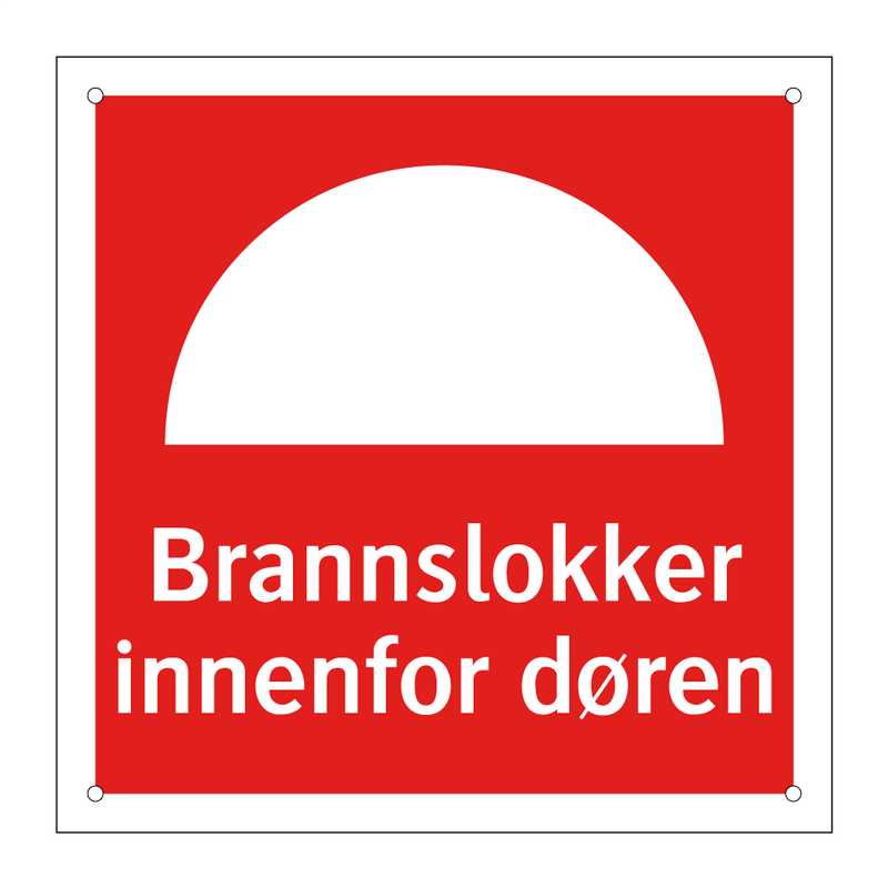 Brannslokker innenfor døren