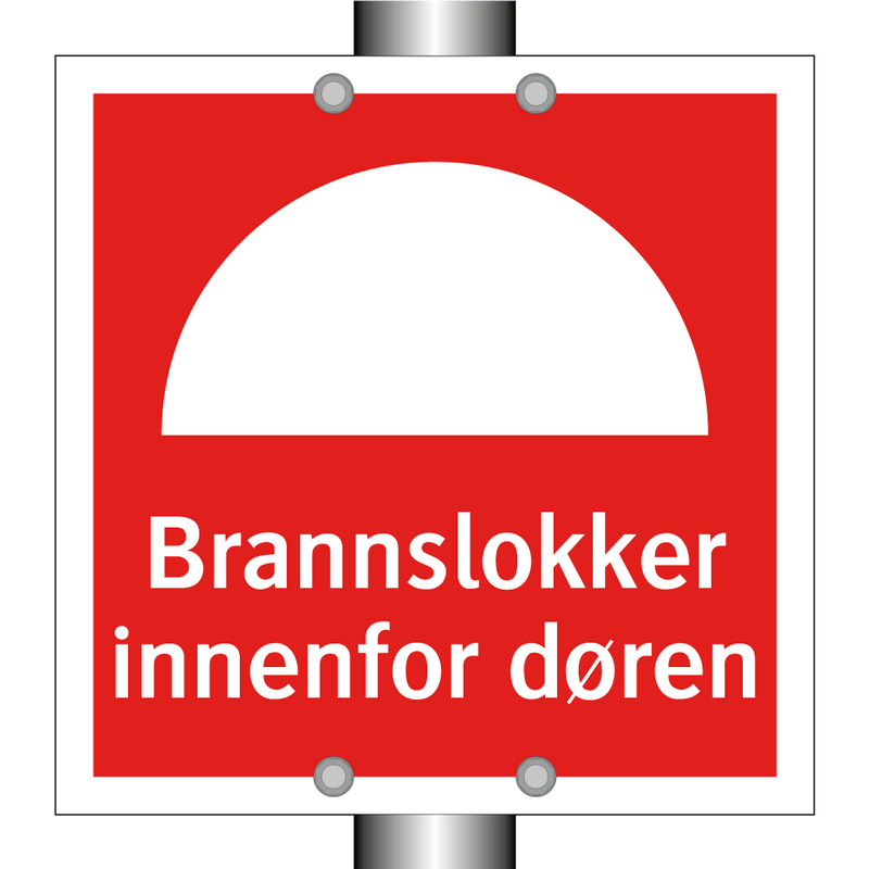 Brannslokker innenfor døren