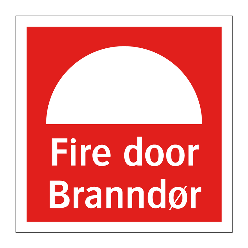 Fire door Branndør