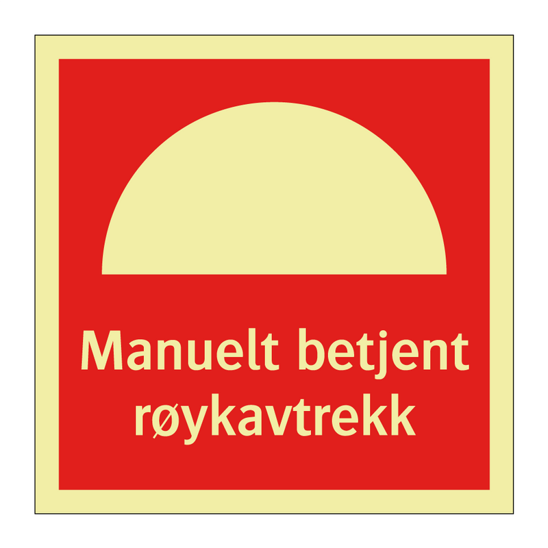 Manuelt betjent røykavtrekk