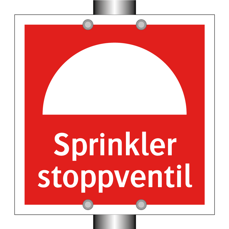 Sprinkler stoppventil