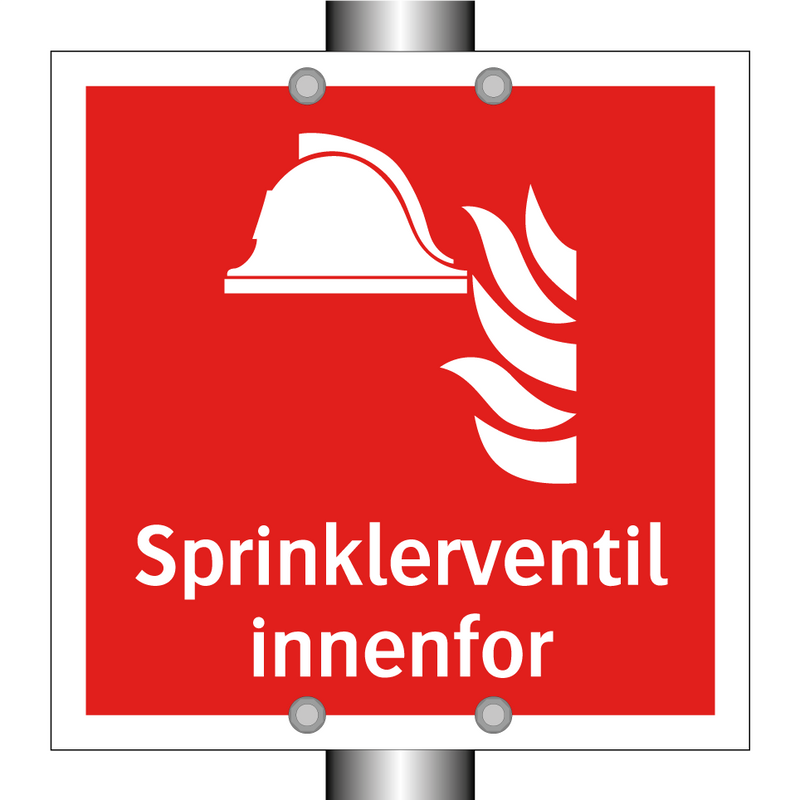 Sprinklerventil innenfor