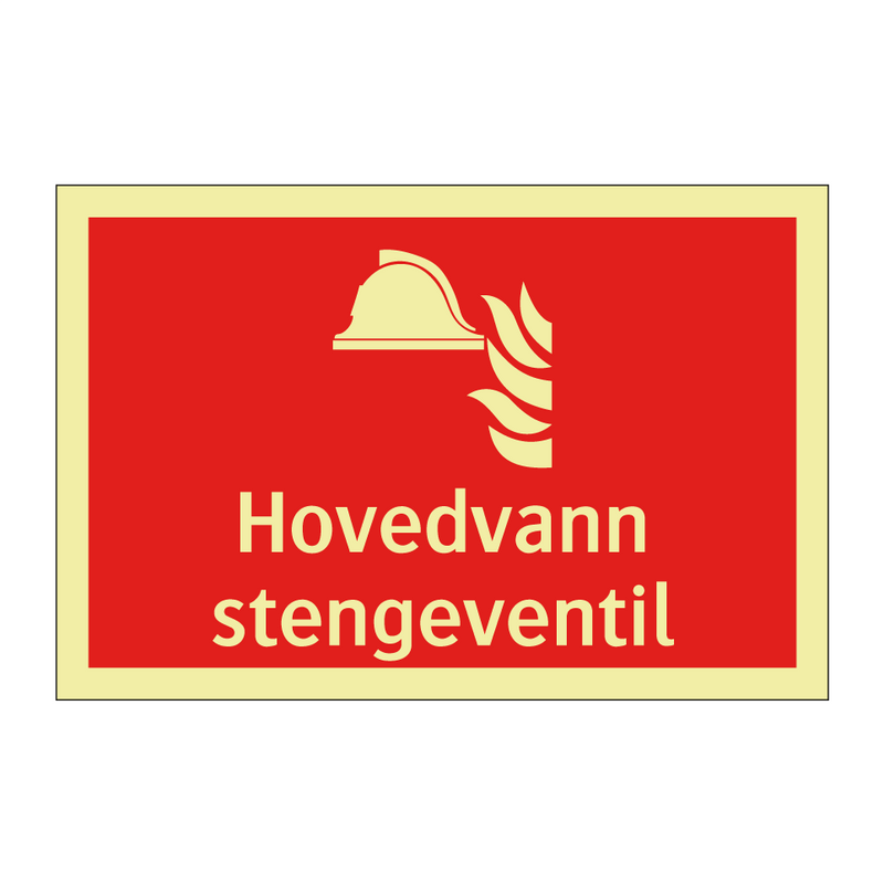 Hovedvann stengeventil