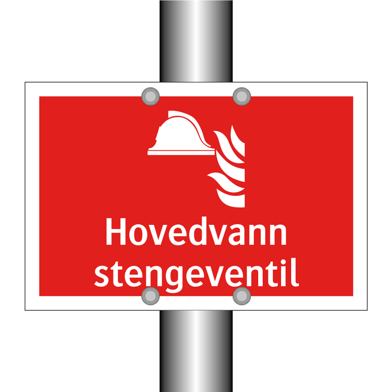 Hovedvann stengeventil