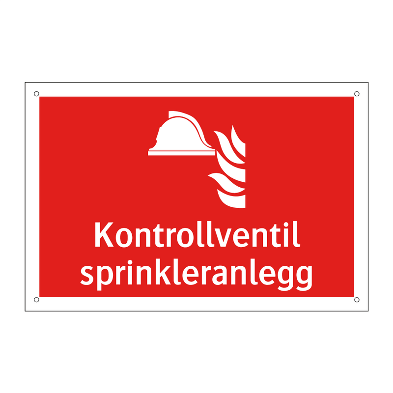 Kontrollventil sprinkleranlegg