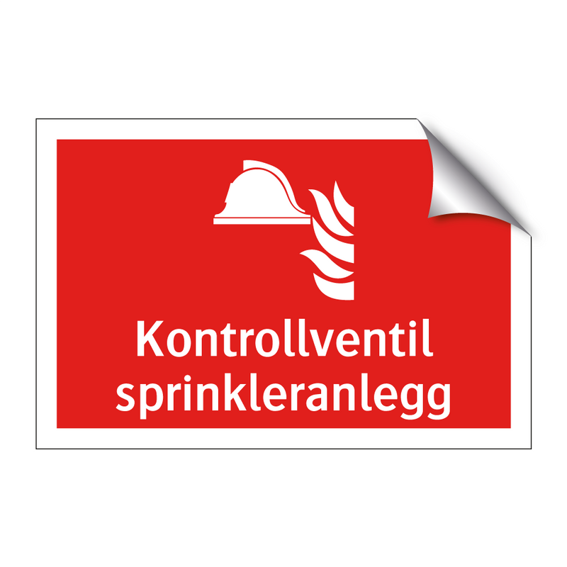 Kontrollventil sprinkleranlegg