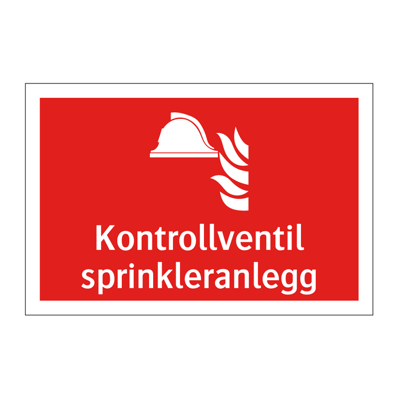 Kontrollventil sprinkleranlegg