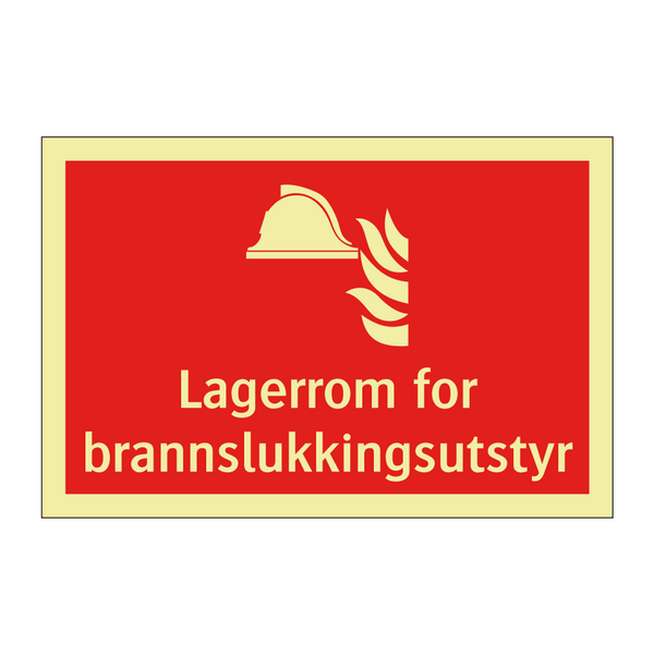 Lagerrom for brannslukkingsutstyr