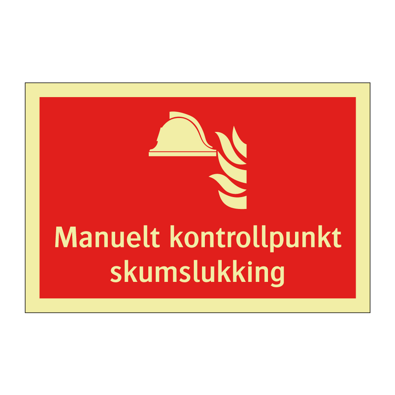 Manuelt kontrollpunkt skumslukking