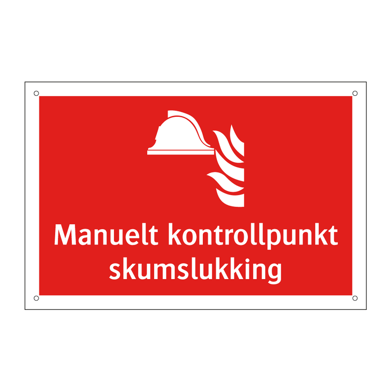 Manuelt kontrollpunkt skumslukking