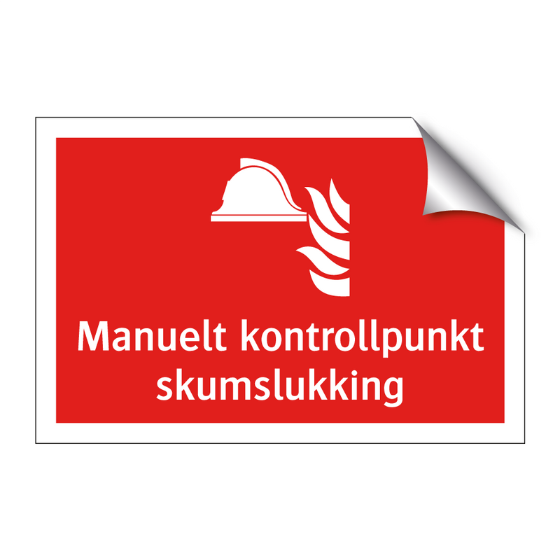 Manuelt kontrollpunkt skumslukking