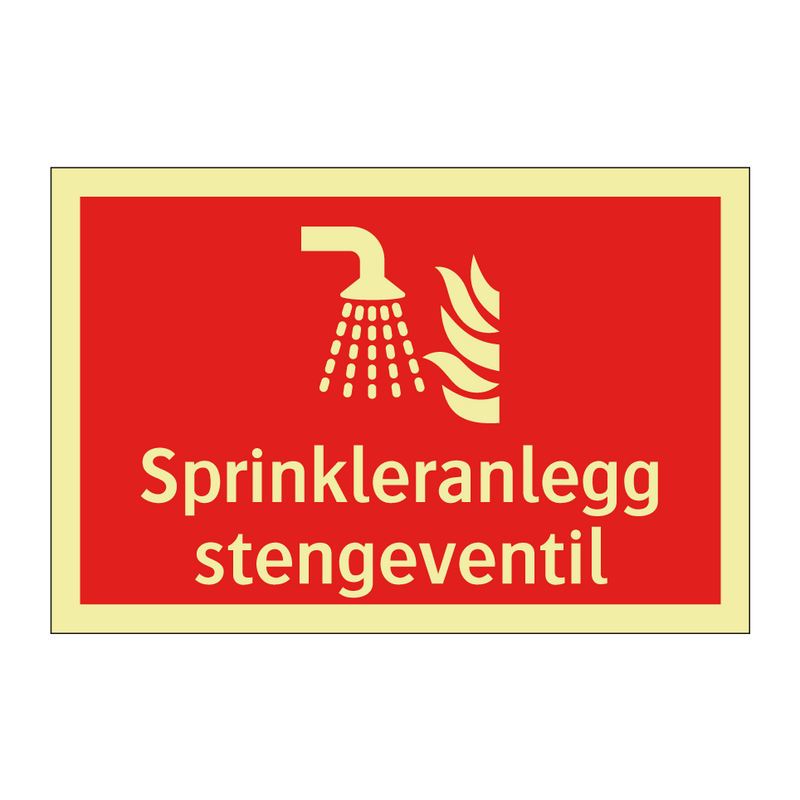 Sprinkleranlegg stengeventil