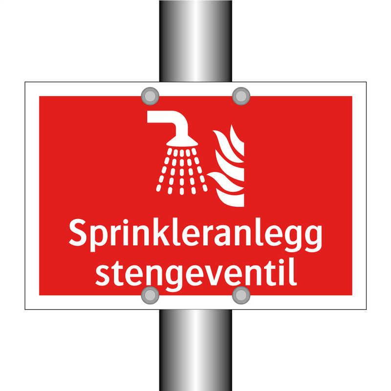 Sprinkleranlegg stengeventil