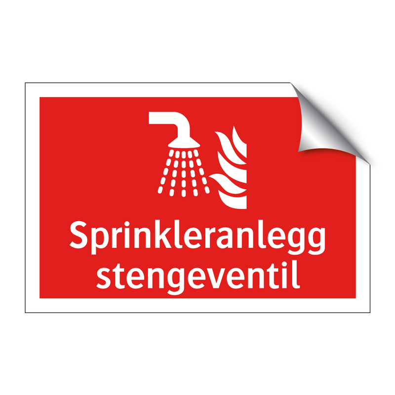 Sprinkleranlegg stengeventil