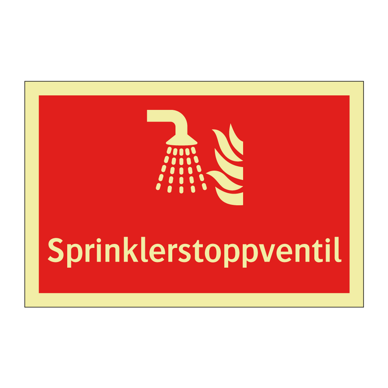 Sprinklerstoppventil