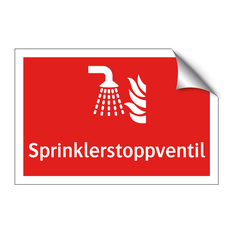 Sprinklerstoppventil