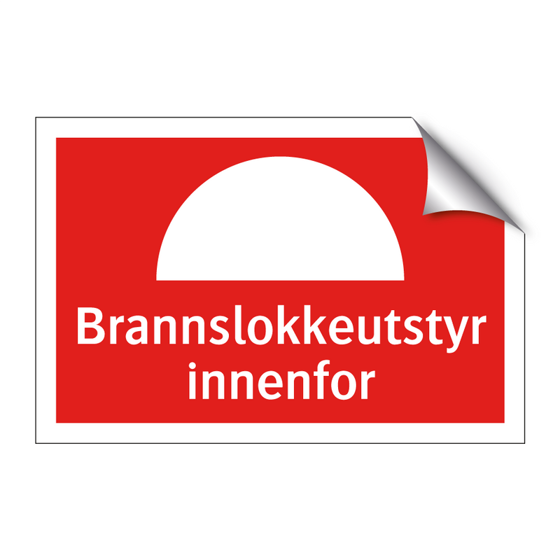 Brannslokkeutstyr innenfor