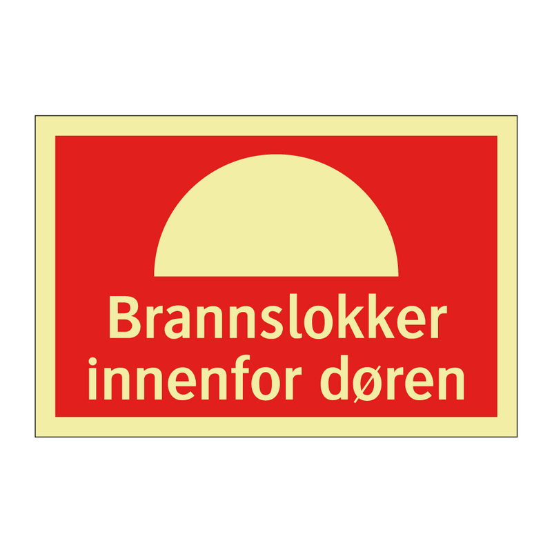 Brannslokker innenfor døren