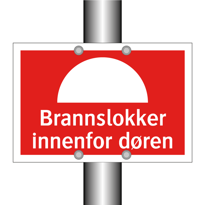 Brannslokker innenfor døren