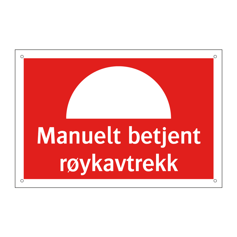 Manuelt betjent røykavtrekk