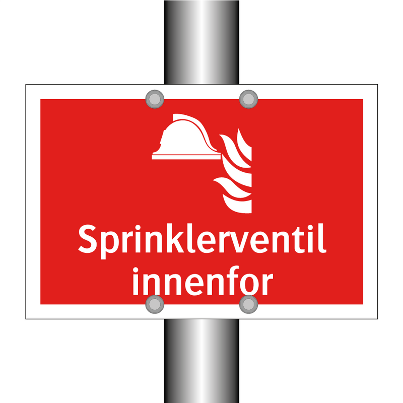 Sprinklerventil innenfor