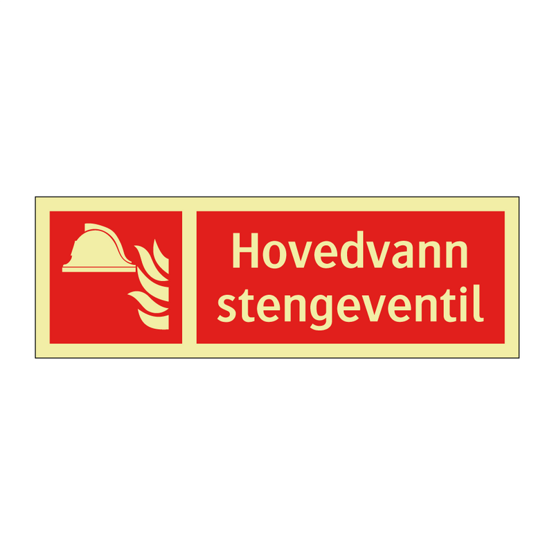 Hovedvann stengeventil