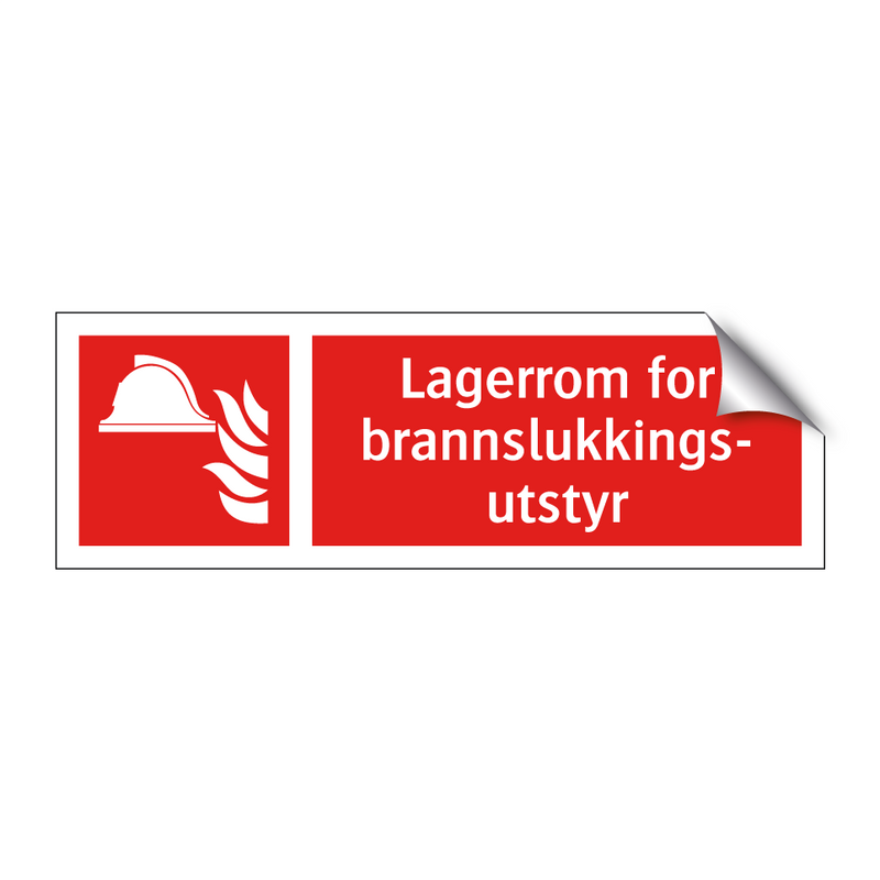 Lagerrom for brannslukkingsutstyr