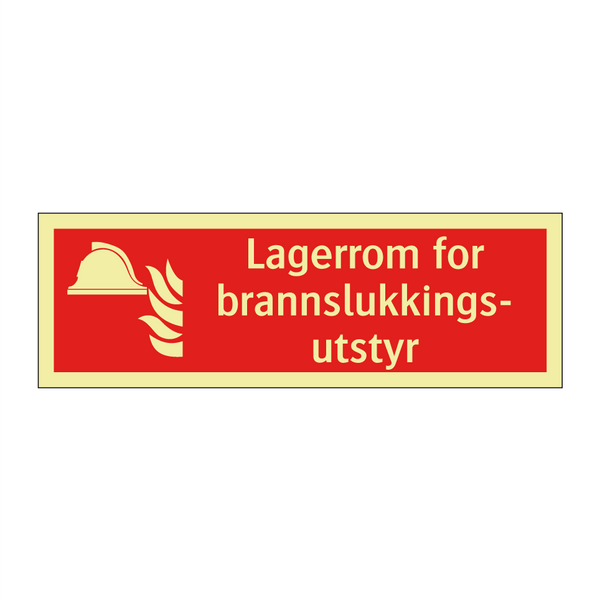 Lagerrom for brannslukkingsutstyr