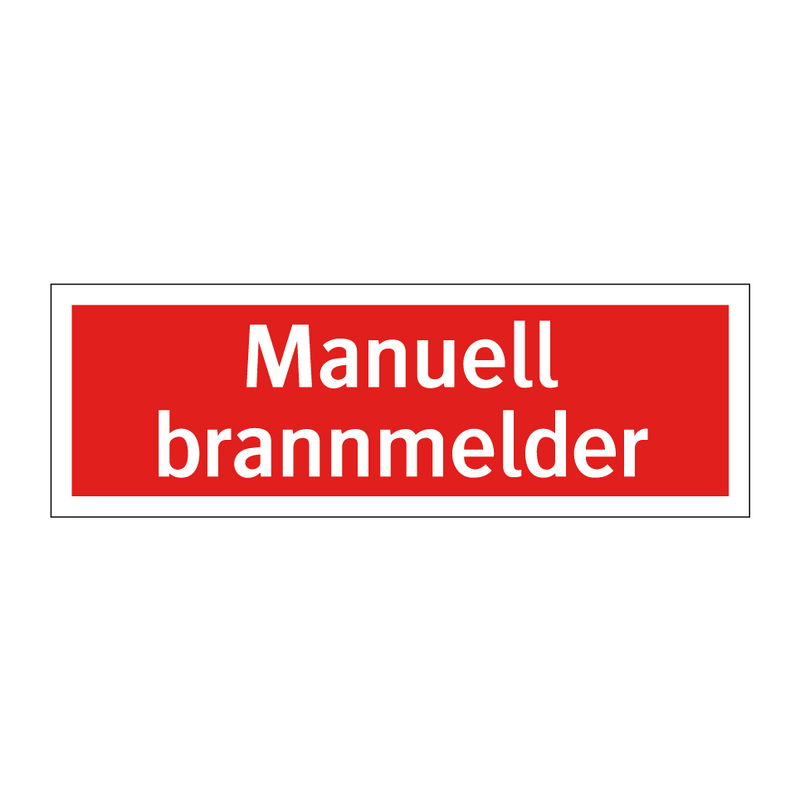 Manuell brannmelder