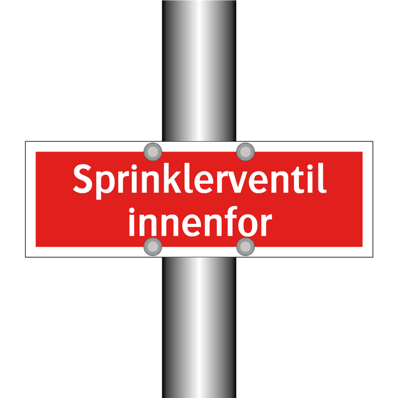 Sprinklerventil innenfor